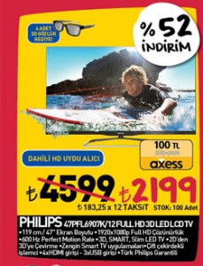 PHILIPS 47PFL6907K FHD 3D LED LCD TV-kliksa